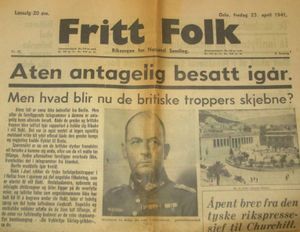 Fritt Folk forside faksimile 25 april 1941.JPG