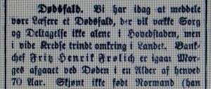 Fritz Heinrich Frølich faksimile Aftenposten 1877.JPG