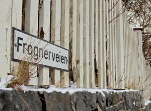 Frognerveien Oslo skilt 2015.jpg