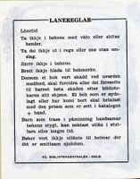 Lånereglar nytta av Fyresdal Folkebibliotek 1982