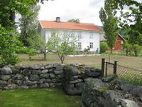 Prestegarden med eigen port i kyrkjegardsmuren til bruk for presten. Foto: Olav Momrak-Haugan 2017
