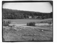 Gård. Men hvor i landet? Foto: Marthinius Skøien (omkr. 1880-1910).