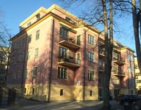 Nr. 27, leiegård fra 1931, arkitekter Heinrich Jürgensen og Johan von Hanno. Foto: Jan-Tore Egge (2016).