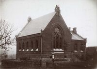 Gamle Akers første menighetshus, Akersveien 42, 1892–1911. Foto: Oslo Museum (1892).