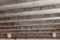 Dekorativ maling fra 1732 i himlingen. Foto: Chris Nyborg (2016).