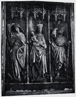 Nordre alterskap. Foto fra Wladimir Moes bok Gamle norske kirker, utgitt 1922.