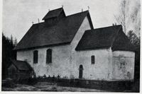 Foto fra Wladimir Moes bok Gamle norske kirker, utgitt 1922.