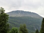 Gaustatoppen sett fra Vestfjorddalen sommeren 2021. Foto: Stig Rune Pedersen