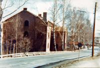 Gisledal mølle sett fra Strømsveien 1960.