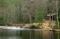 Grytfossen mellom Buvannet og Lysdammen. Foto: Leif-Harald Ruud (2020)