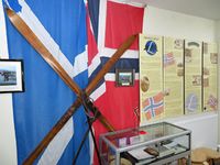 Liten utstilling over Kompani Linge inne på Glenmore Forest Park Visitor Center i Skottland. Foto: Stig Rune Pedersen (2019)