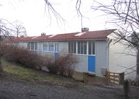 Gråbrødreveien 10 A-F inneholder seks av i alt 44 rekkehusleiligheter i Ekely borettslag. Foto: Stig Rune Pedersen (2014)