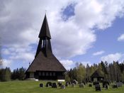 Gravberget kirke i Solør (1958). Ark. M. Poulsson.