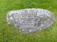 Paul og Anna Alm, bønder på garden Alm. Anna Alm var også komponist. Foto: Trond Nygård (2012).