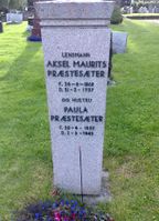 Lensmann Aksel Mauritz Præstesæter og kona Paula. Foto: Trond Nygård (2012).