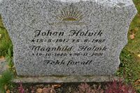 Fotograf Johan Holvik og kona Magnhild.