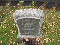 Gravminne Margit Haugan. Melum kyrkjegard