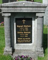 Murer Sigvart Slettum og ektefelle Ottilie Slettum. Foto: Tor Olav Haugland (2021).