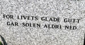 Gravskrift For livets glade gutt.JPG
