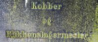 Kobber- og blikkenslagermester, Vår Frelsers gravlund.