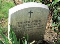 Thorbjørn Jespersen er gravlagt på Greenwich Cemetery i London. Foto: Stig Rune Pedersen (2019)