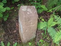 Grensestein nr. 30 står i Enebakkveien ovenfor Konows gate. Foto: Stig Rune Pedersen