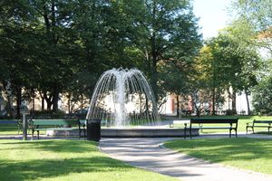 Grev Wedels plass i Oslo parken.JPG