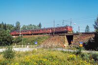 Den gamle jernbaneundergangen ved Greverud skole i 1991. Foto: Leif-Harald Ruud
