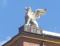 Griff på taket av Nasjonalgalleriet. Foto: Stig Rune Pedersen