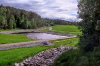 Det tidligere søppeldeponiet på Grønmo ble gjenåpnet som bydelspark i 2020. Foto: Leif-Harald Ruud (2020)
