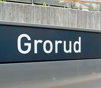 Skilt ved T-banen, 2010. Foto: Ida Tolgensbakk (2009).