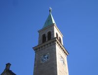 Tårnet på Grorud kirke. Foto: Stig Rune Pedersen