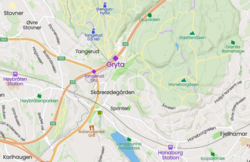 Karttjenesten Mapcarta har merket av dagens traktorundergang med navnet Gryta.