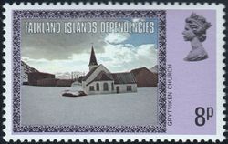 Frimerke fra Grytviken, South Georgia under Falkland Islands Dependencies.