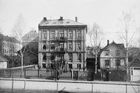 Guttehjemmet August Herman Francke i Kirkeveien 23, oppført 1897, ark. Boye, Foto: Oslo Museum (1914/1915).