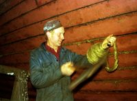 Håkon Berg held her på med oppattdriving.