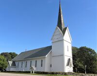 Hærland kirke. Foto: Stig Rune Pedersen (2013).