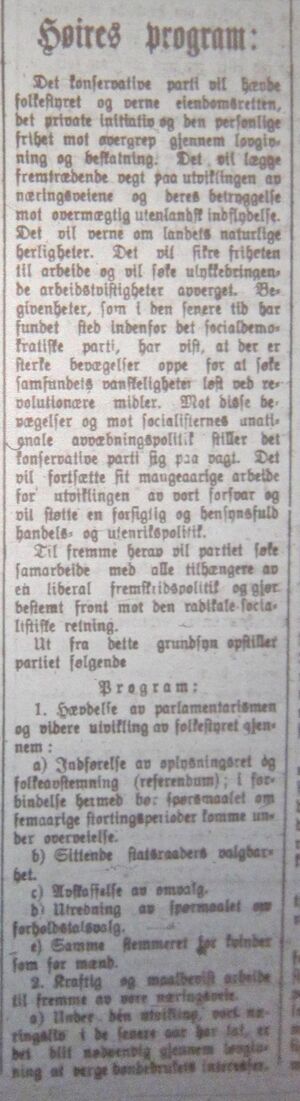 Høyre i Narvik sitt program ble referert i Fremover lørdag 6. juli 1912.jpg