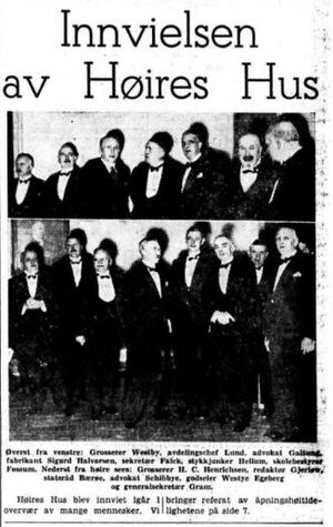 Høyres Hus innvielse 1935 faksimile Aftenposten.jpg