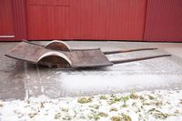 Dette er høyvogna på 84.2 i Volda, den var 2,35m x 1,40m.