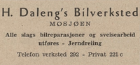 45. H. Dalengs Bilverksted Nordland adressebok 1950.png
