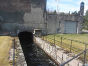 Utløpsvannet renner ut i Eikeren. Foto: Stig Rune Pedersen.