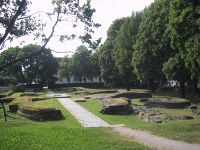 Ruinene av Hallvardskatedralen. Foto: Dag Bertelsen