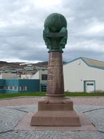 Struves meridianstøtte på Fuglenes i Hammerfest