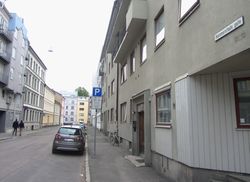 Motiv fra Hammerstads gate, våren 2014. Foto: Stig Rune Pedersen