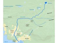 Kart som viser Hamreelva