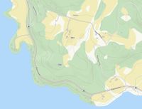 Kartet viser veien over Hamrekleiva