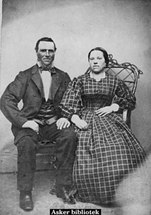 Hans Kristian Christensen og hustru Anne Marie 1865.jpg