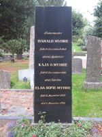 Bakermester Harald Myhres gravminne. Foto: Elin Olsen