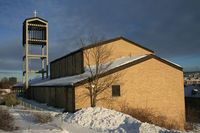 Hasle kirke. Foto: Vidar Iversen (2010).